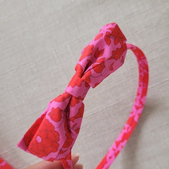 Jacadi Pink Liberty Floral Skirt + Headband. - Picture 6 of 9